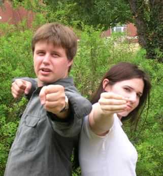 Nathan Candlish and Karrie Kressler