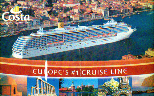 Costa Cruise Postcard